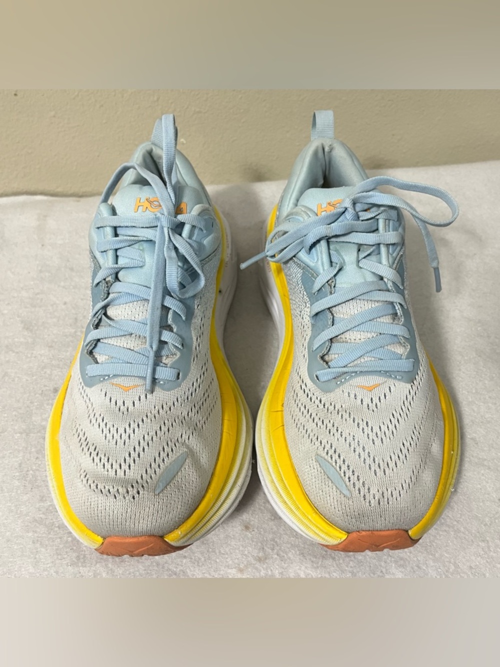 Hoka Bondi 8 Womens Size 7.5 D Summer Song Blue Country Air Sneakers - Picture 5 of 11